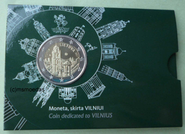 Litauen 2 Euro CoinCard 2017 Vilnius Gedenkmünze
