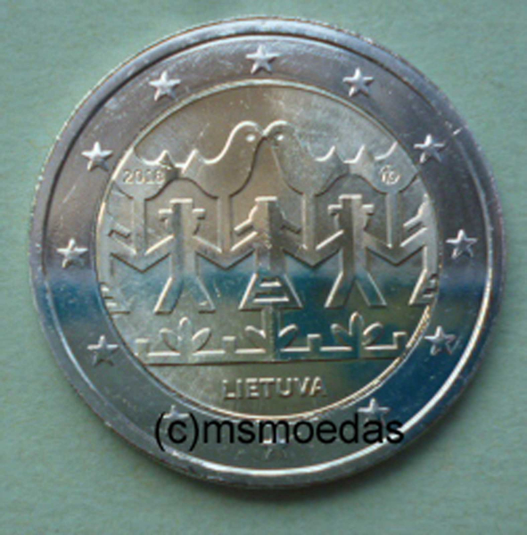 Litauen 2 Euro Gedenkmünze 2018 Gesang und Tanzfestival