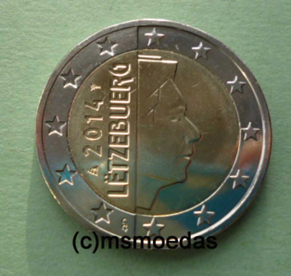 Luxemburg 2 Euro Rolle 2014 Euromünzen
