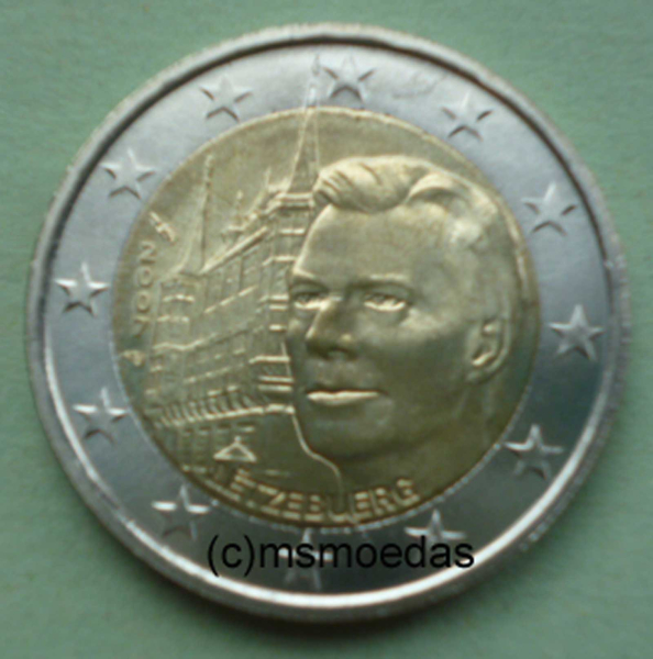 Luxemburg 2 Euro Gedenkmünze 2007 Henri + Palais