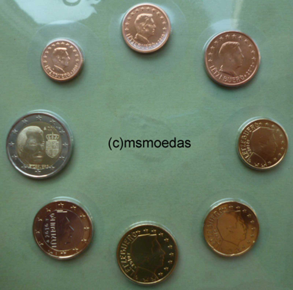 Luxemburg Euro KMS 2010 (1 Cent bis 2 Euro Gedenkmünze)
