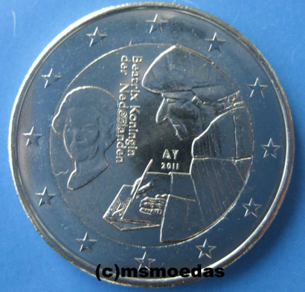 Niederlande 2 Euro Gedenkmünze 2011 Erasmus