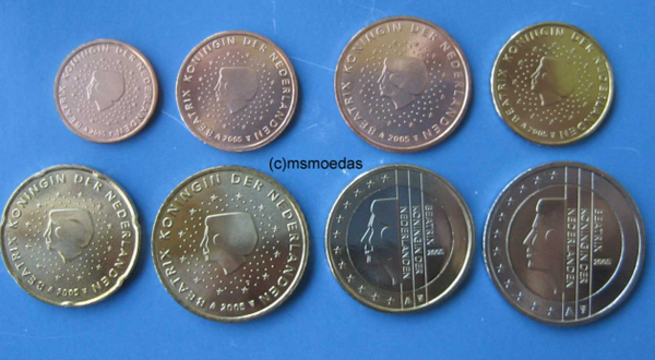 Niederlande Euro KMS 2005 (1 Cent bis 2 Euro)