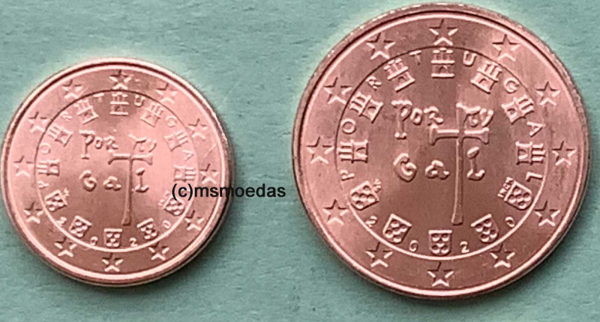 Portugal 1+5 Euro-Cent 2020