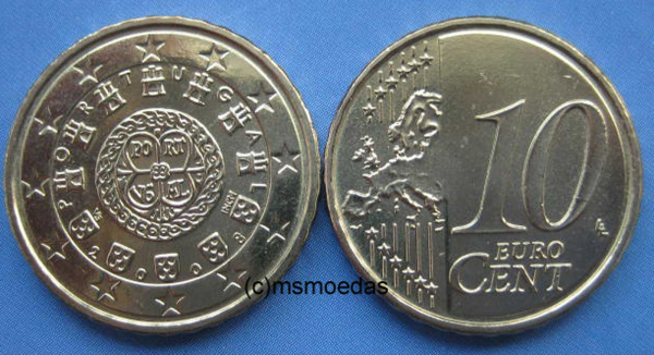 Portugal 10 Euro-Cent 2008