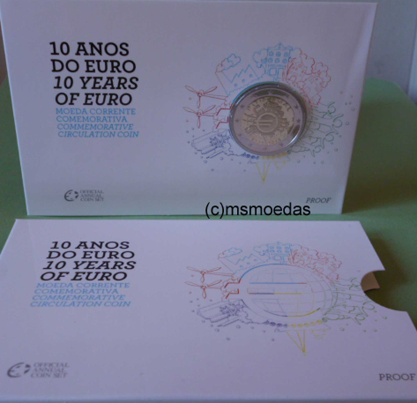 Portugal 2 Euro Coincard 2012 Euro-Bargeld Proof