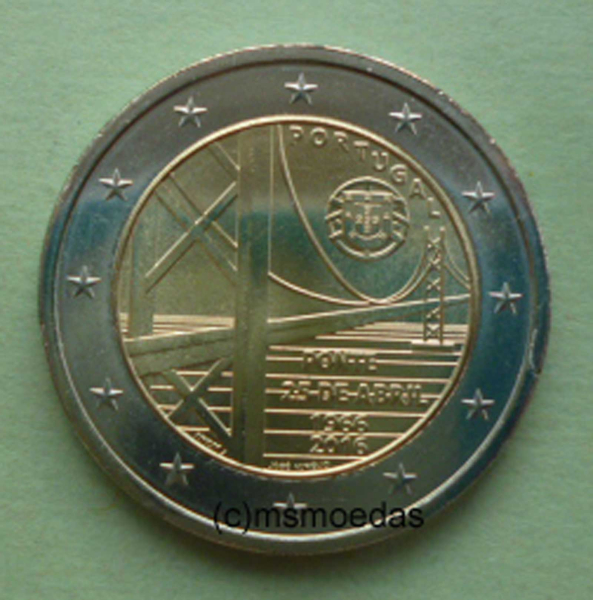 Portugal 2 Euro Gedenkmünze 2016 Brücke