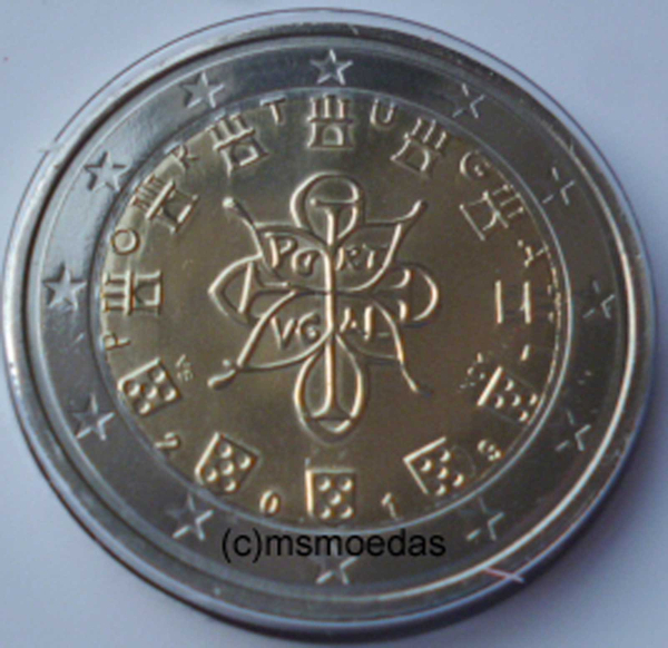 Portugal 2 Euro Kursmünze 2019 Stempelglanz