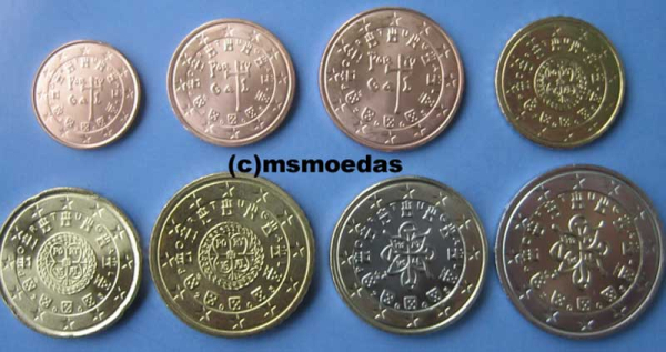 Portugal Euro KMS 2005 (1 Cent bis 2 Euro)