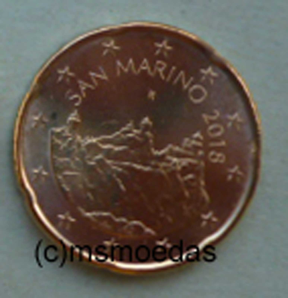 San Marino 20 Euro-Cent 2018