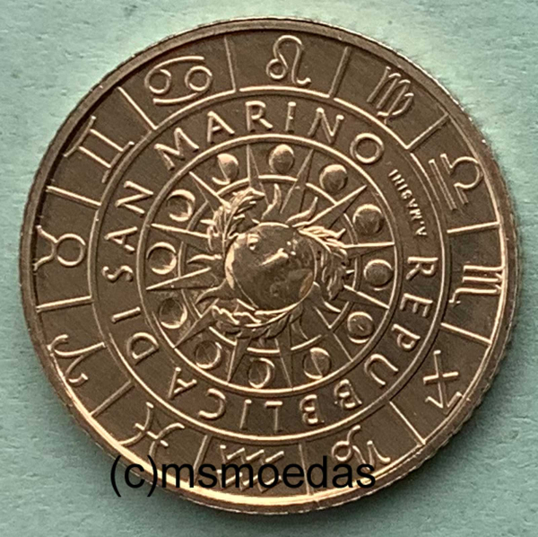San Marino 5 Euro Sondermünze 2021 Sternzeichen Wassermann