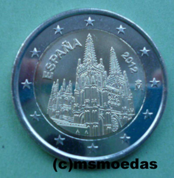Spanien 2 Euro Gedenkmünze 2012 Burgos