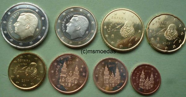 Spanien Euro KMS 2017 (1 Cent bis 2 Euro)