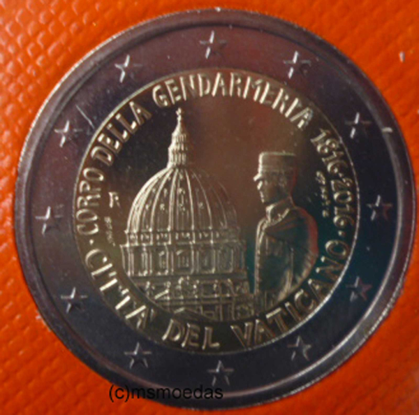 Vatikan 2 Euro Gedenkmünze 2016 Gendarmeriekorps