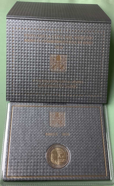 Vatikan 2 Euro Gedenkmünze 2020 Raffaello Blister