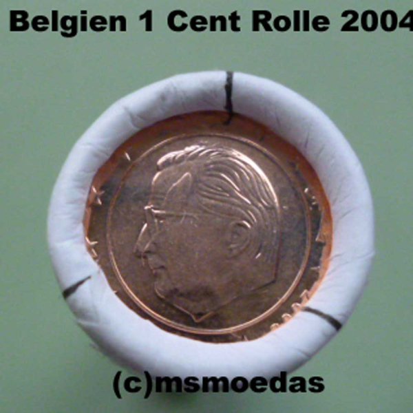 Belgien 1 Cent Rolle 2004 Euromünzen