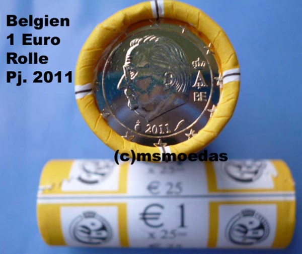 Belgien 1 Euro Rolle 2011 Euromünzen