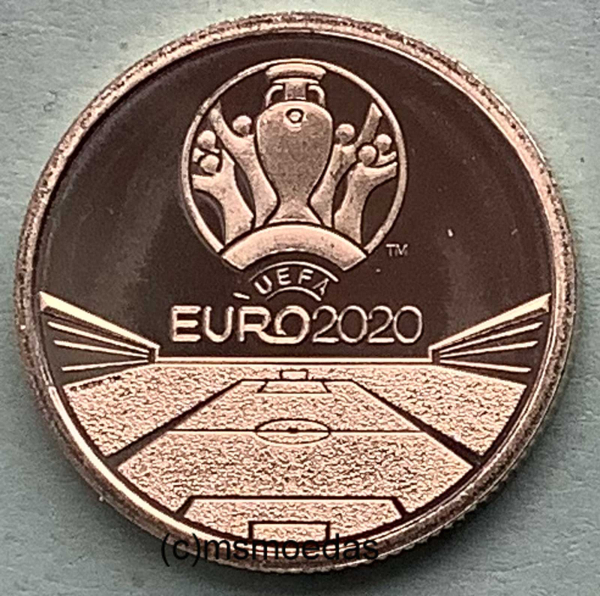 Belgien 2,50 Euro Sondermünze 2021 UEFA Fußball-Europameisterschaft 2020