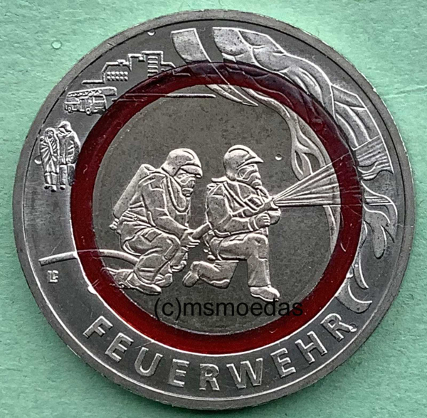 Deutschland 10 Euro Sondermünze 2023 Feuerwehr (F)