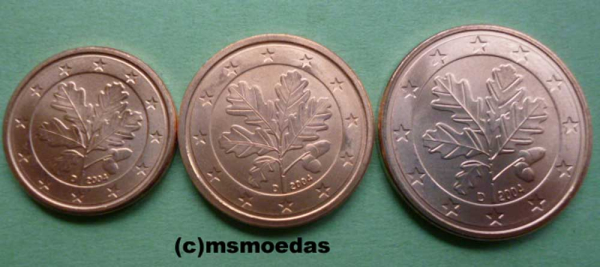 Deutschland 1+2+5 Euro-Cent 2009 (D) München