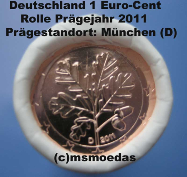 Deutschland 1 Cent Rolle 2011 (D) München