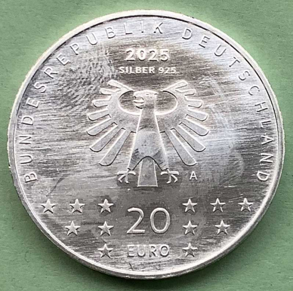 Deutschland 20 Euro Sondermünze 2025 Berlinale (A)