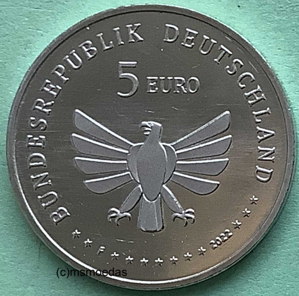 Deutschland 5 Euro 2022 Insektenreich Sondermünze (F) Stuttgart