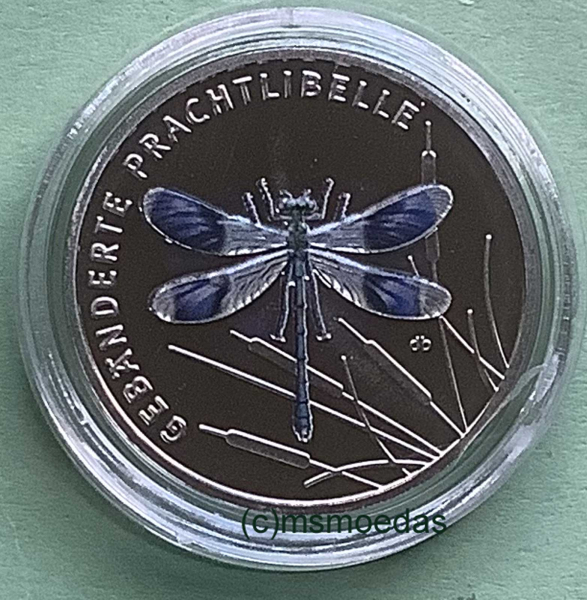 Deutschland 5 Euro 2023 Prachtlibelle Sondermünzen J (Hamburg) Proof