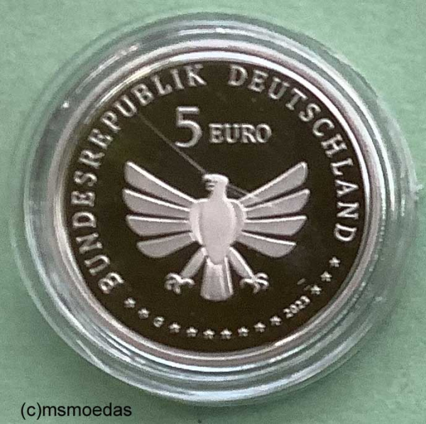 Deutschland 5 Euro 2023 Schwalbenschwanz Sondermünzen G (Karlsruhe) Proof