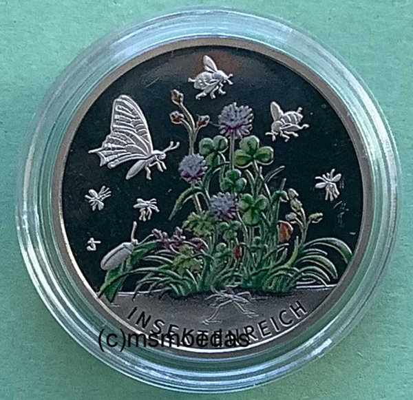 Deutschland 5 Euro 2022 Insektenreich Sondermünzen F (Stuttgart) Proof