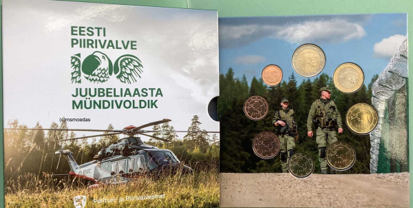 Estland Offizieller Kursmünzensatz 2022 (1 Cent bis 2 Euro)