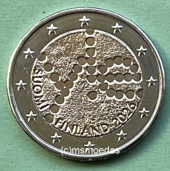Finnland 2 Euro Gedenkmünze 2026 Rundfunk Yleisradio
