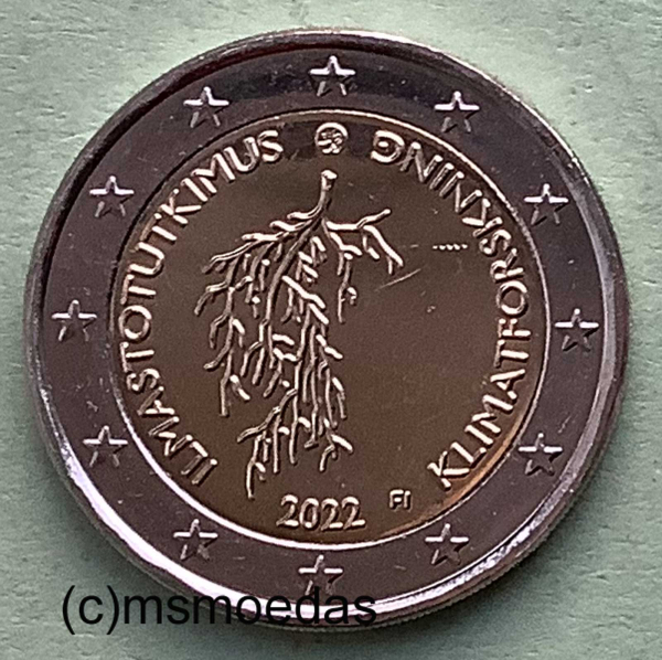 Finnland 2 Euro Gedenkmünze 2022 Klimaforschung