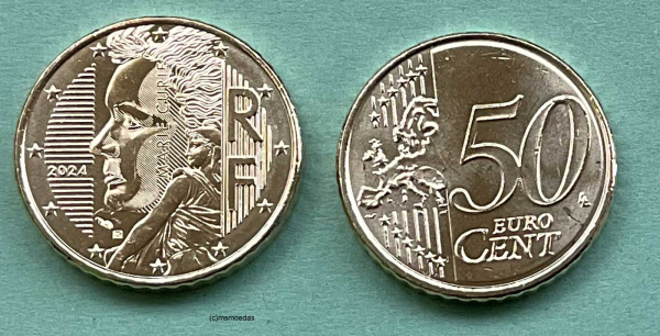 Frankreich 50 Euro-Cent 2025 neues Motiv