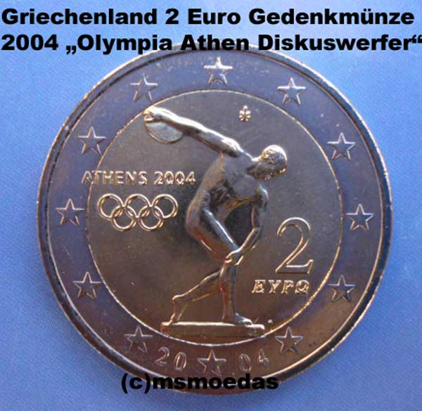 msmoedas Griechenland 2 Euro Coincard 2004 Olympia Diskus BU msmoedas Griechenland 2 Euro Coincard 2004 Olympia Diskus BU