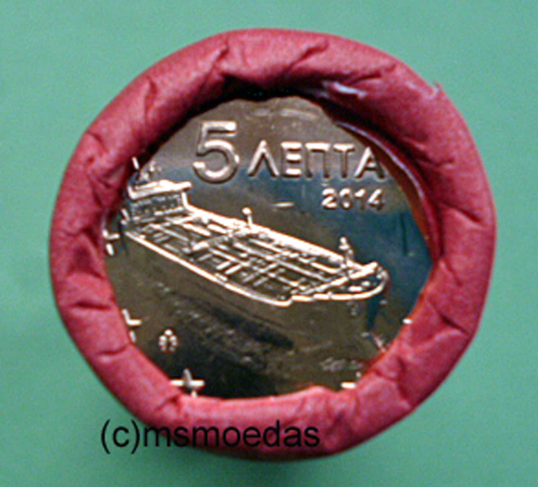 Griechenland 5 Cent Rolle 2014