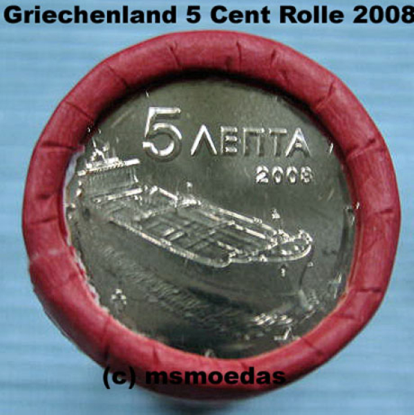 Griechenland 5 Cent Rolle 2008