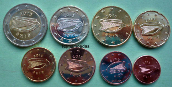 Irland Euro KMS 2015 (1 Cent bis 2 Euro)