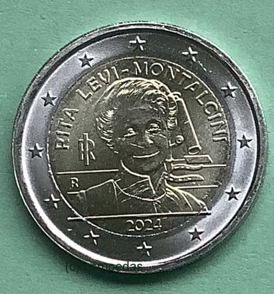 Italien 2 Euro Gedenkmünze 2024 Levi-Montalcini