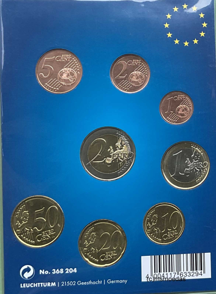 Kroatien 8 Euromünzen 1 Cent bis 2 Euro 2023 Münzkarte Euro-Kursmünzensatz KMS