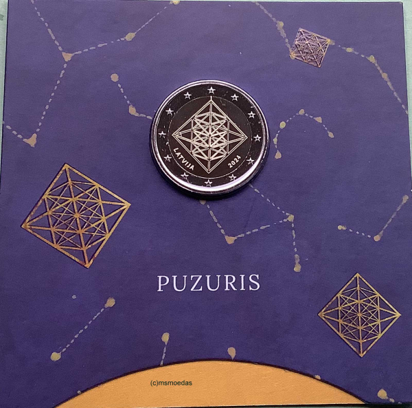 Lettland 2 Euro CoinCard 2024 Puzuris Gedenkmünze
