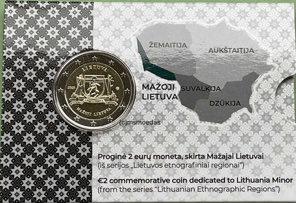 Litauen 2 Euro CoinCard 2025 Mazoji Lietuva Gedenkmünze