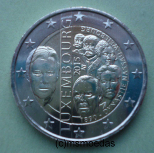 Luxemburg 2 Euro Gedenkmünze 2015 Nassau-Weilborg