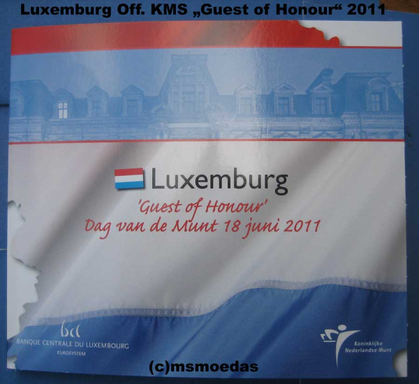 Luxemburg Euro Kursmünzensatz 2011 Dag van de Munt Guest (1 Cent bis 2 Euro) BU