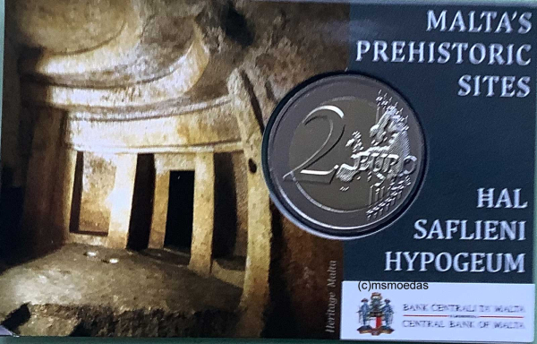 Malta 2 Euro CoinCard 2022 Hal Saflieni Hypogeum Gedenkmünze