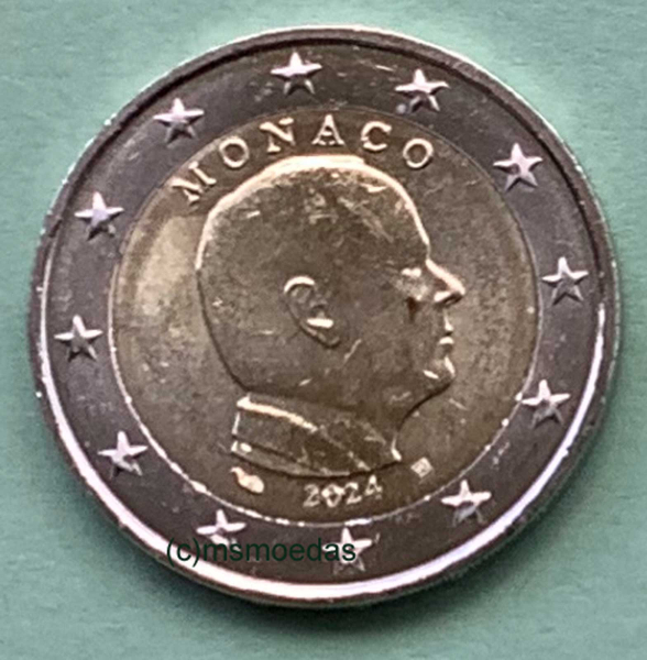 Monaco 2 Euro Kursmünze 2024 Fürst Albert II.