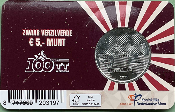 Niederlande 5 Euro Sondermünze 2024 TT Assen CoinCard