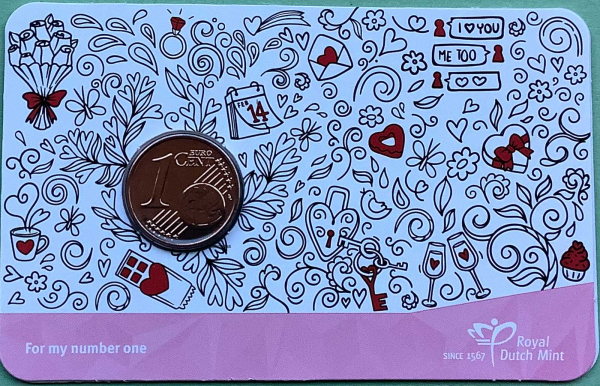 Niederlande 1 Cent CoinCard 2025 Für meine Nummer Eins
