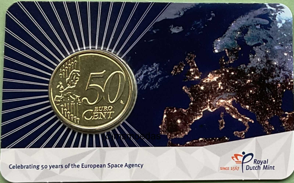 Niederlande 50 Cent CoinCard 2025 ESA