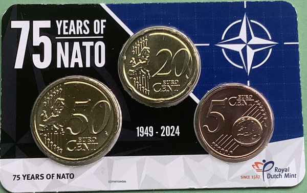 Niederlande 75 Cent CoinCard 2024 NATO